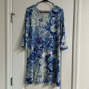 Lilly Pulitzer Dress , with Bell 3 quarter sleeves